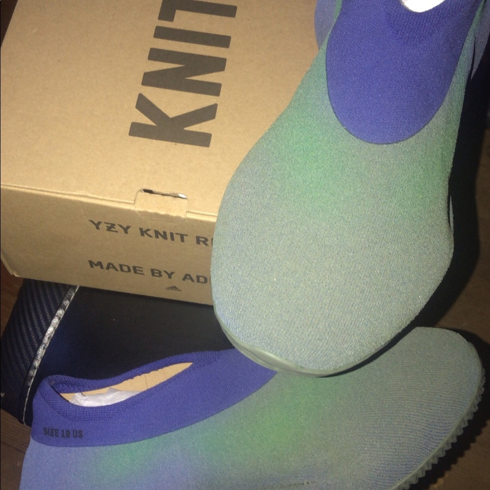 YZY KNIT RNR AZURE mens 10 🔥
